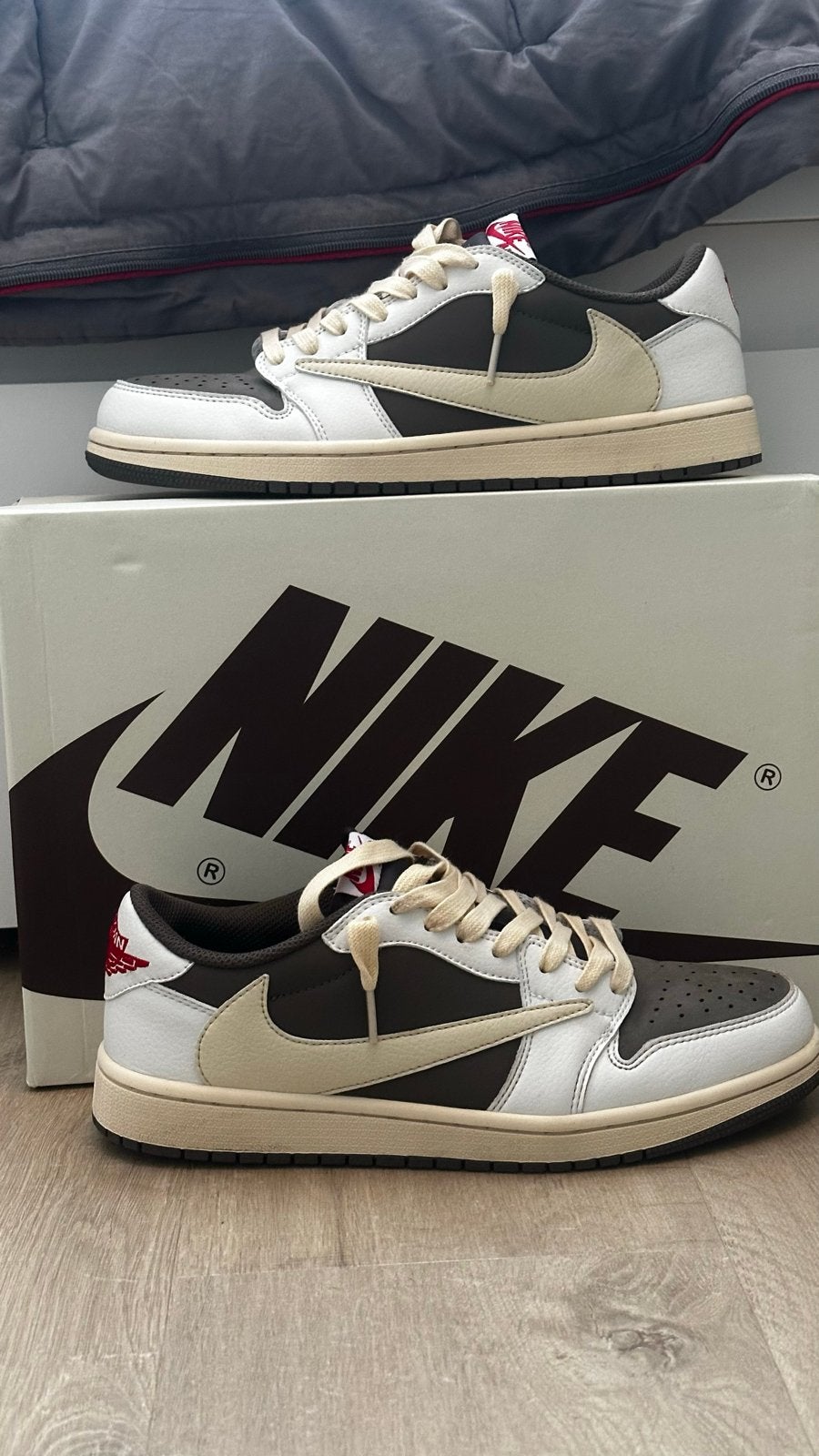 Nike Air Jordan 1 Low Travis Scott Reverse Mocha, Kleding | Heren, Bruin, Nieuw, Ophalen of Verzenden, Sneakers of Gympen