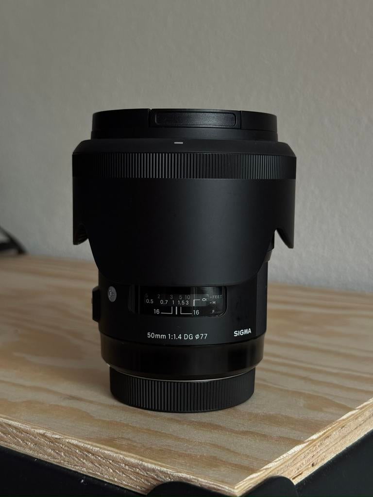 Sigma 50mm 1:1.4 DG lens, Audio, Tv en Foto, Fotografie | Lenzen en Objectieven, Ophalen, Zo goed als nieuw, Standaardlens