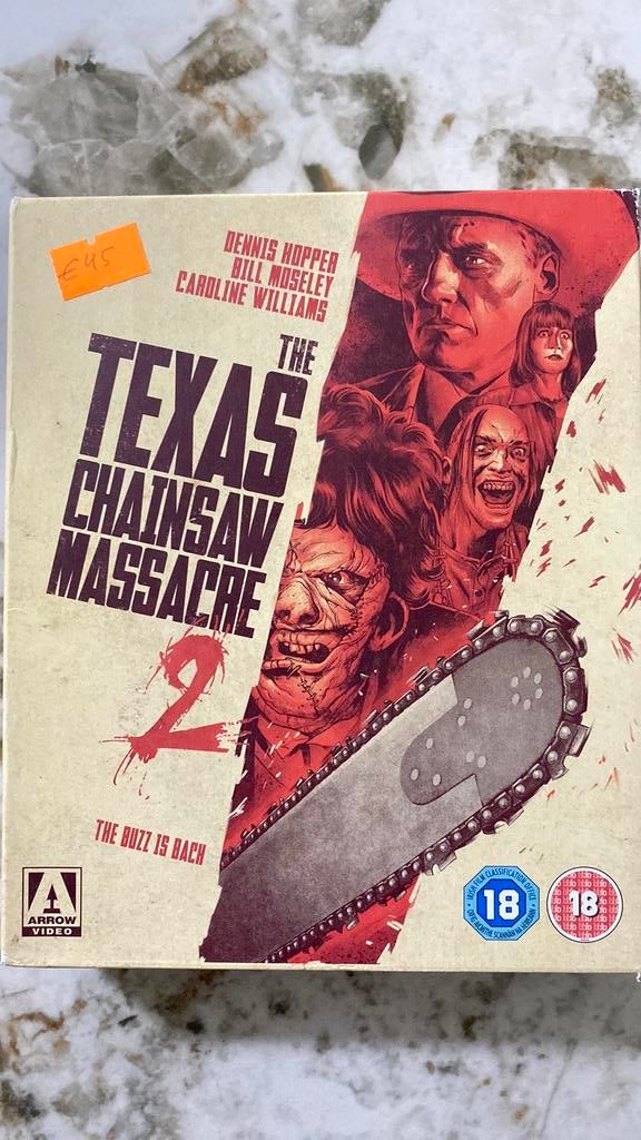 The texas chainsaw massacre blu ray limited edition, Ophalen of Verzenden, Zo goed als nieuw, Horror