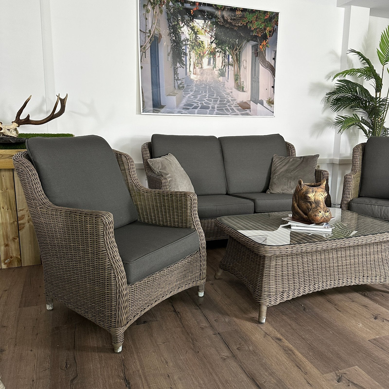 4 Seasons Outdoor (4SO) tuinset – wicker – complete set