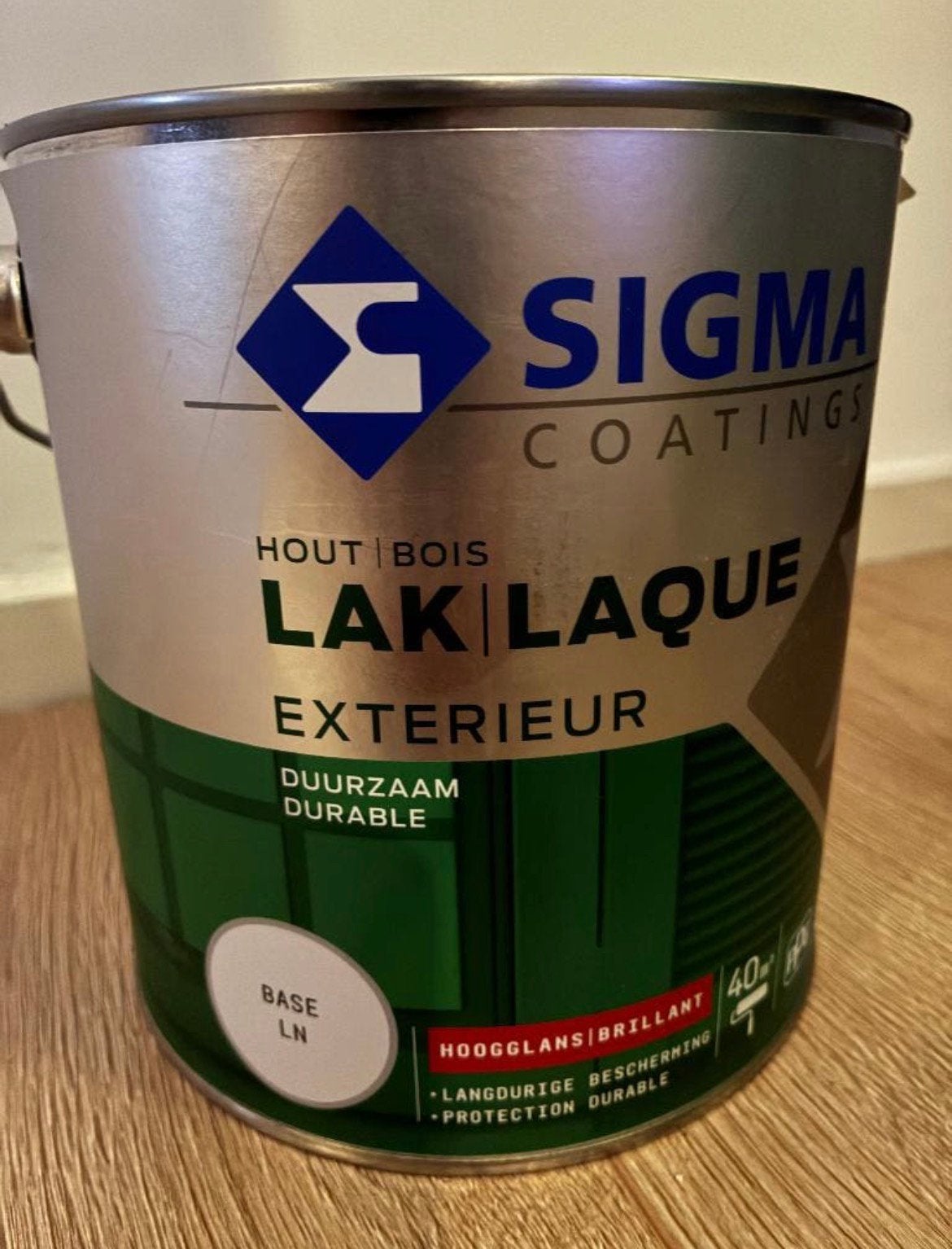 Sigma Exterieur buitenlak hoogglans 2,5 liter F&B Wevet 273, Wit, Nieuw, Ophalen of Verzenden, Lak