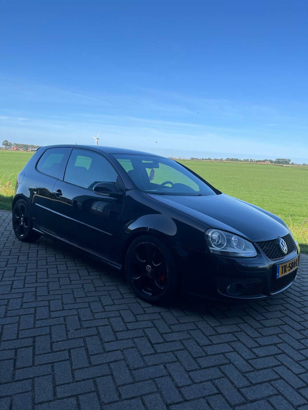 Volkswagen Golf 2.0 GTI DSG 2005 Zwart, Auto's, Stof, Zwart, 4 cilinders, Zwart