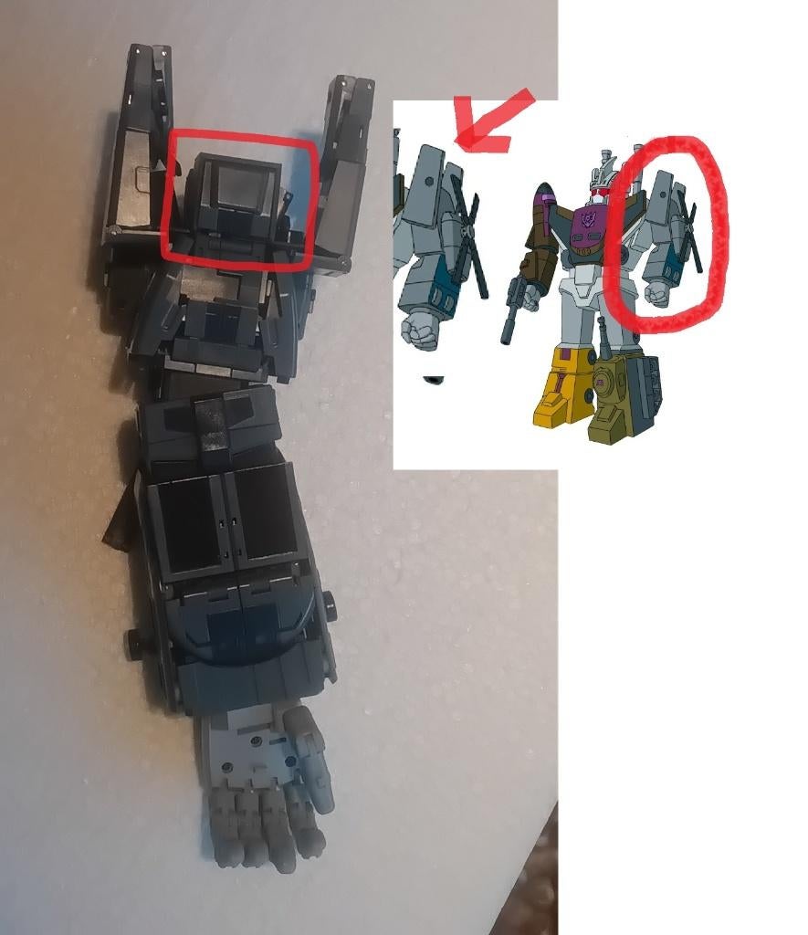 transformers masterpiece bruticus Vortex arm COVER, Verzamelen, Transformers, G1, Ophalen of Verzenden, Nieuw, Decepticons