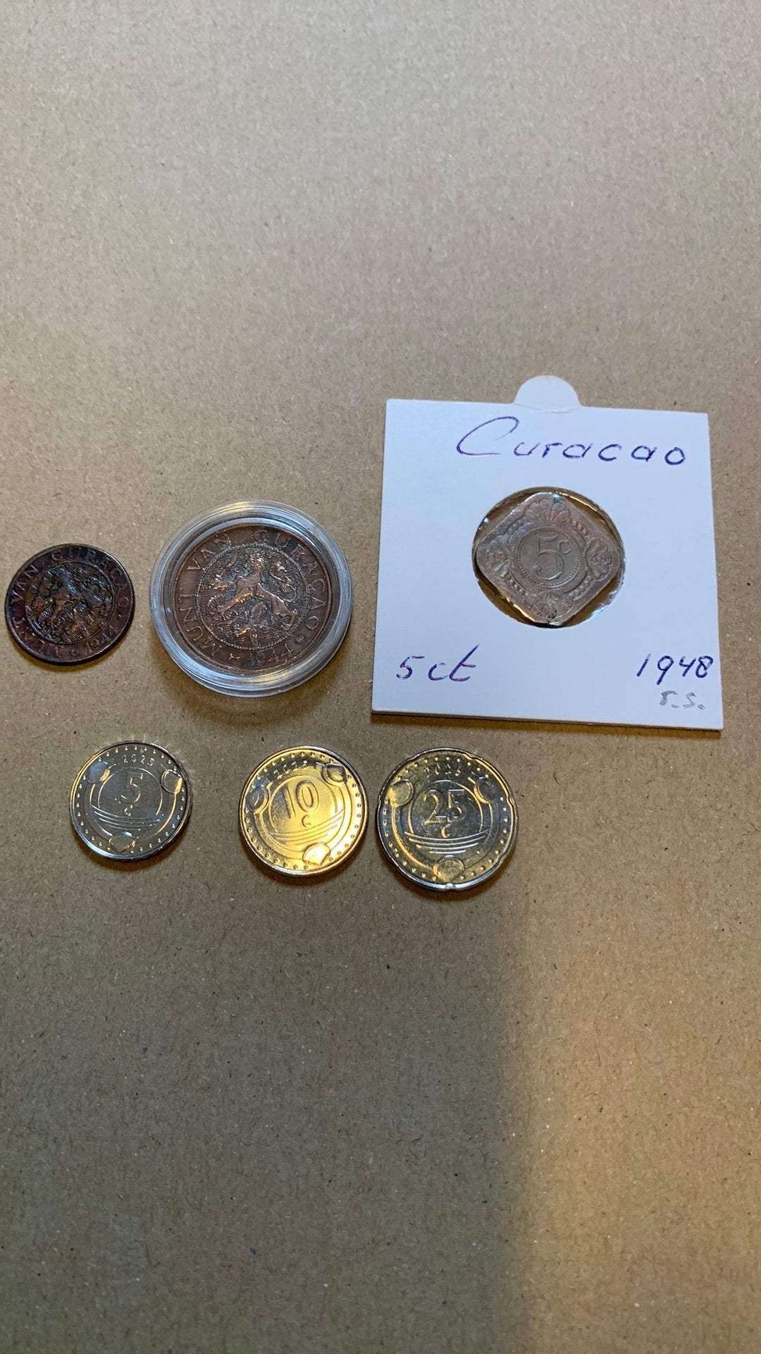 Muntjes Curacao, Ophalen of Verzenden, Overige landen, Overige waardes
