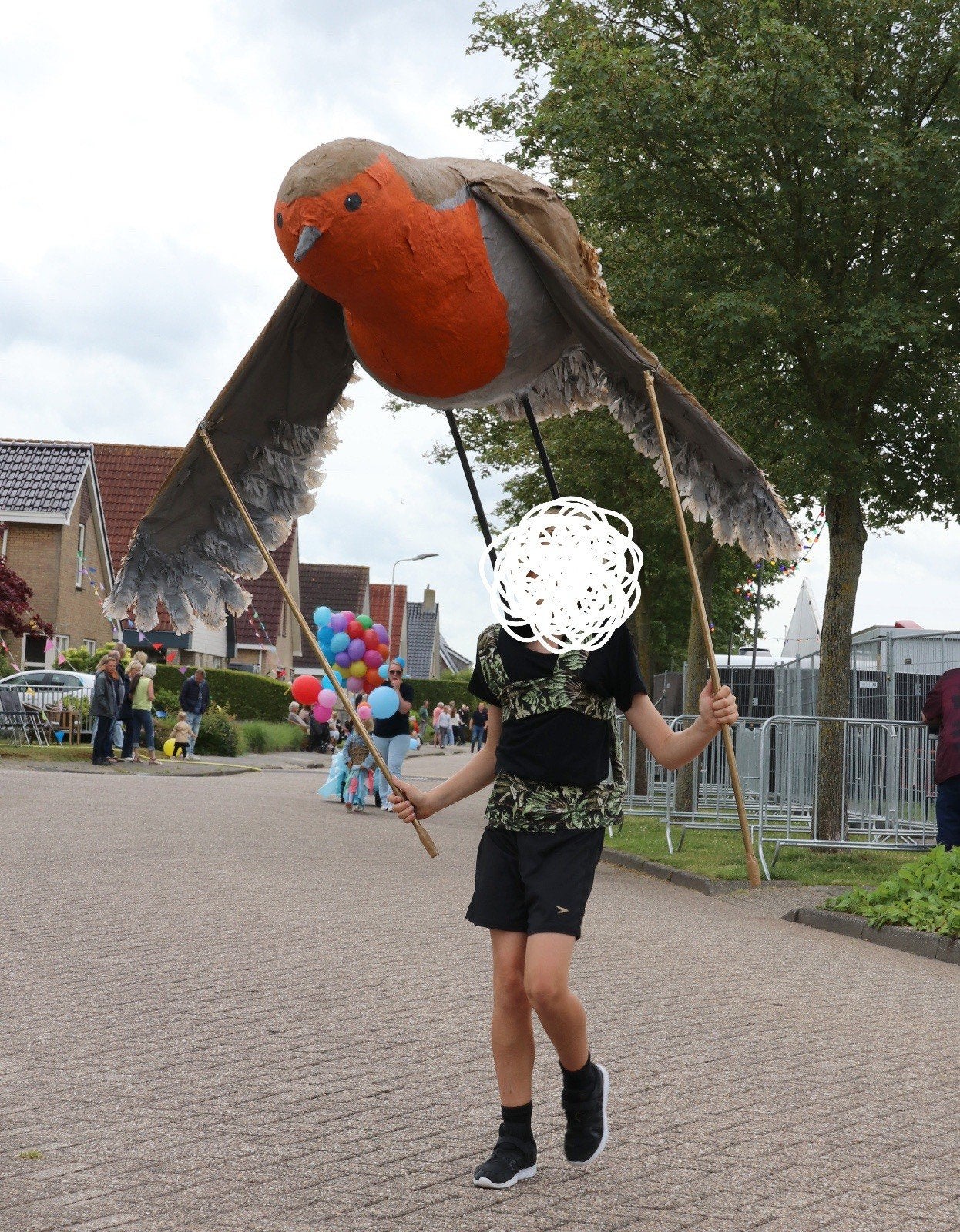 Prachtige vogel, voor optocht, carnaval of decoratie, Ophalen, Zo goed als nieuw, Carnaval
