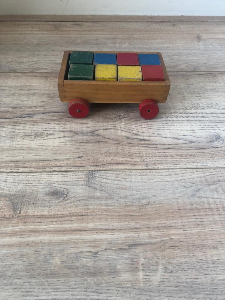 vintage blokkenwagen, Ophalen of Verzenden