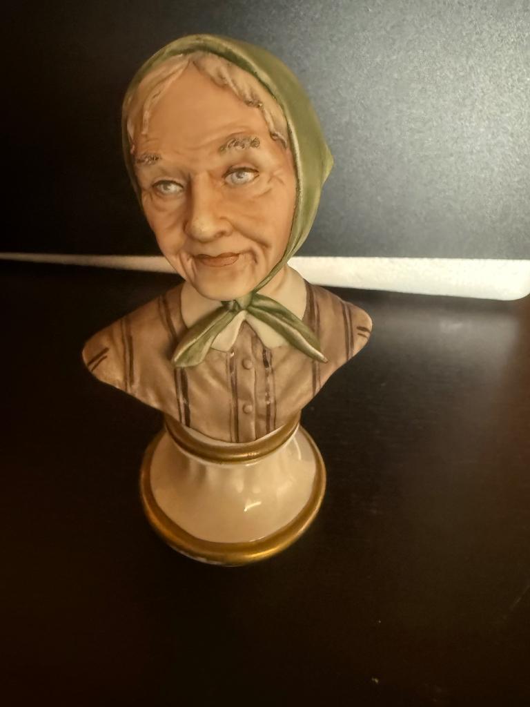 Vintage Capodimonte porselein buste, Ophalen of Verzenden