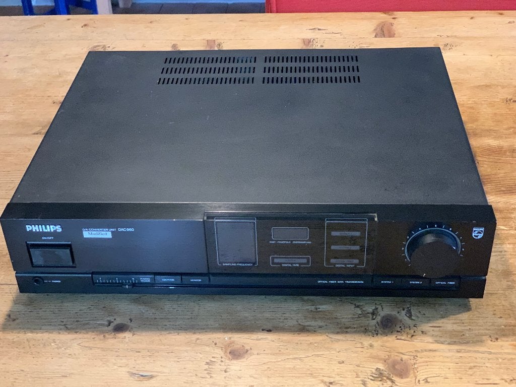 Philips DAC960 extra analoge ingang S1 double crown TDA1541, Ophalen of Verzenden, Gebruikt