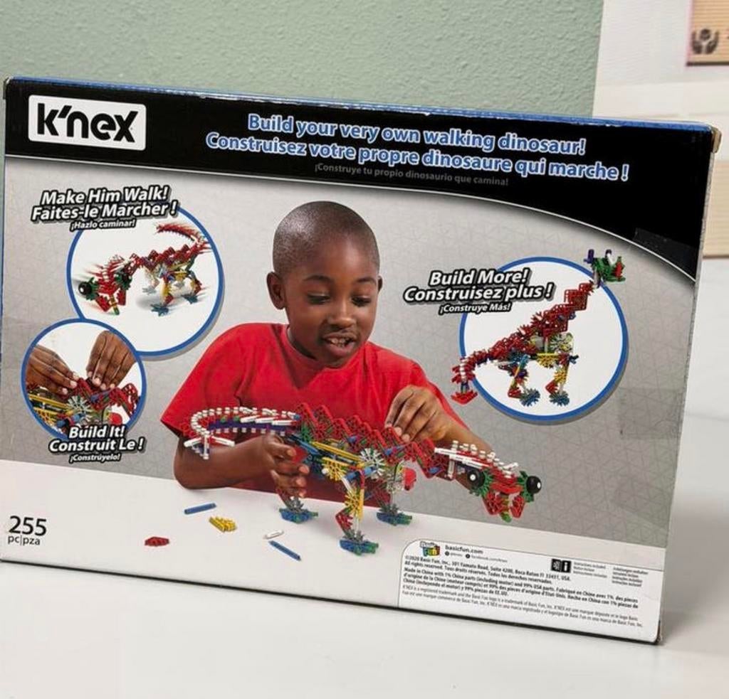 K’NEX K’NEXosaurus Rex bouwset gemotoriseerd knex 255-delig, Kinderen en Baby's, Speelgoed | Bouwstenen, K'nex, Nieuw, Ophalen of Verzenden