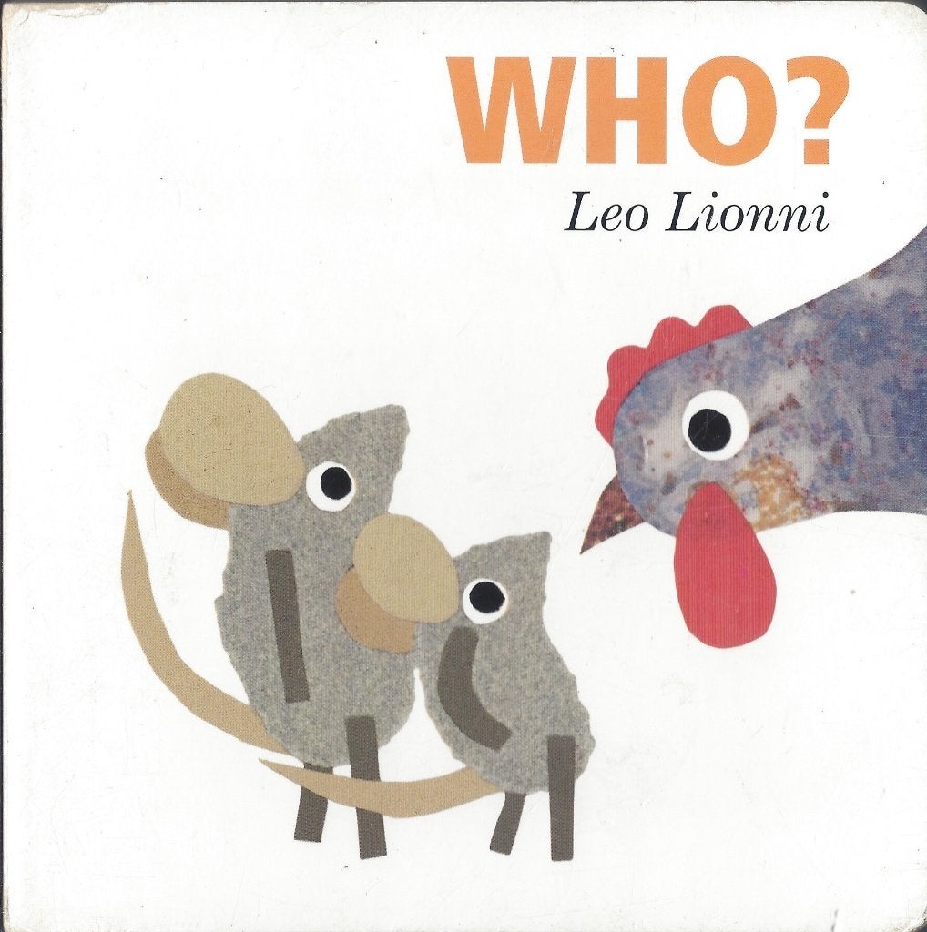 Leo Lionni: WHO ? Kartonboekje- Dieren benoemen+ Eigenschap, Gelezen, 3 tot 4 jaar, Leo Lionni, Ophalen of Verzenden