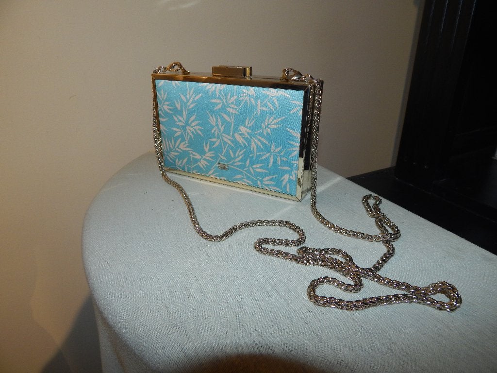 Elisabetta Franchi hardware tasje goud en bekleed apart