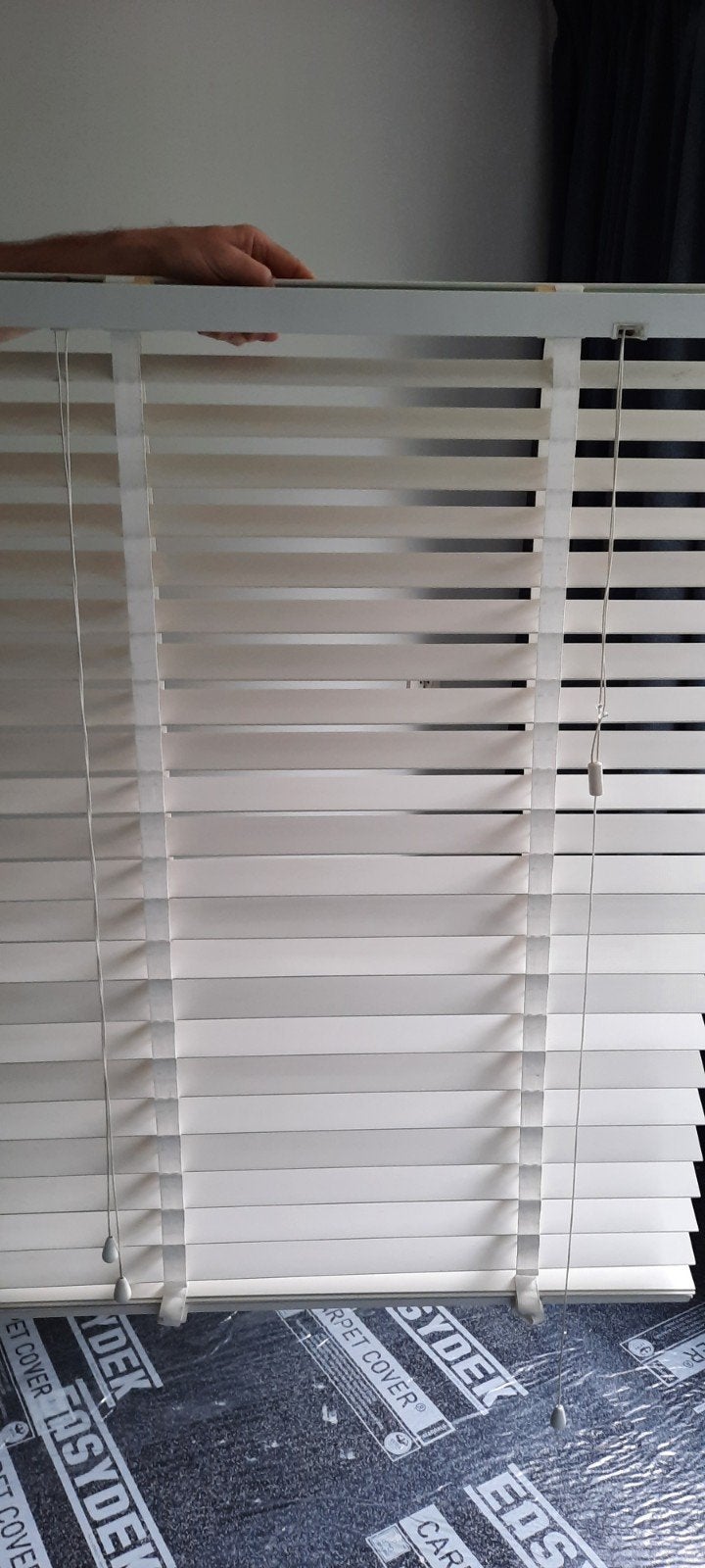 Houten witte Luxaflex, Ophalen of Verzenden, 50 tot 100 cm