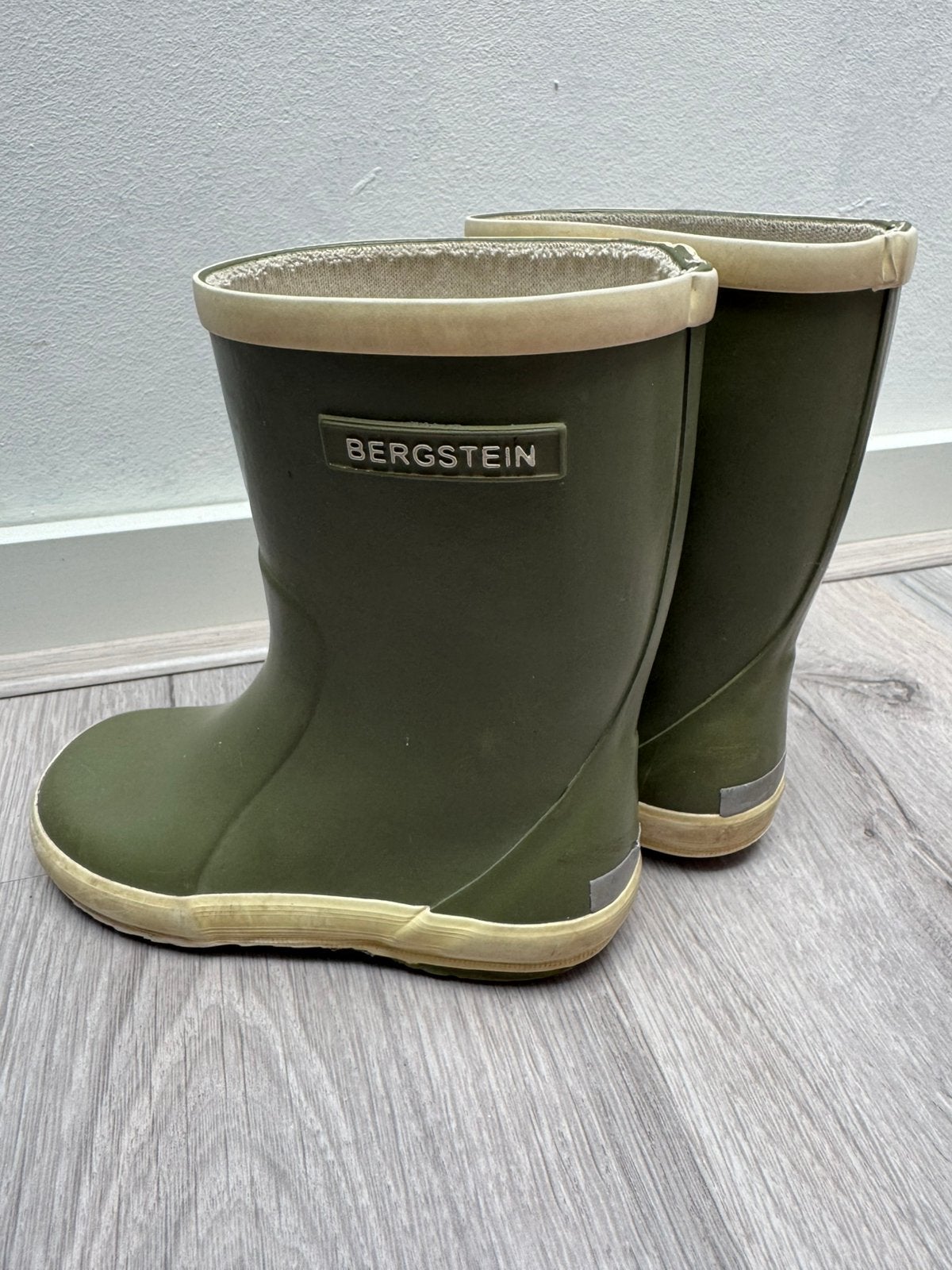 Bergstein regenlaarzen groen maat 26, Ophalen, Gebruikt, Jongen of Meisje, Laarzen