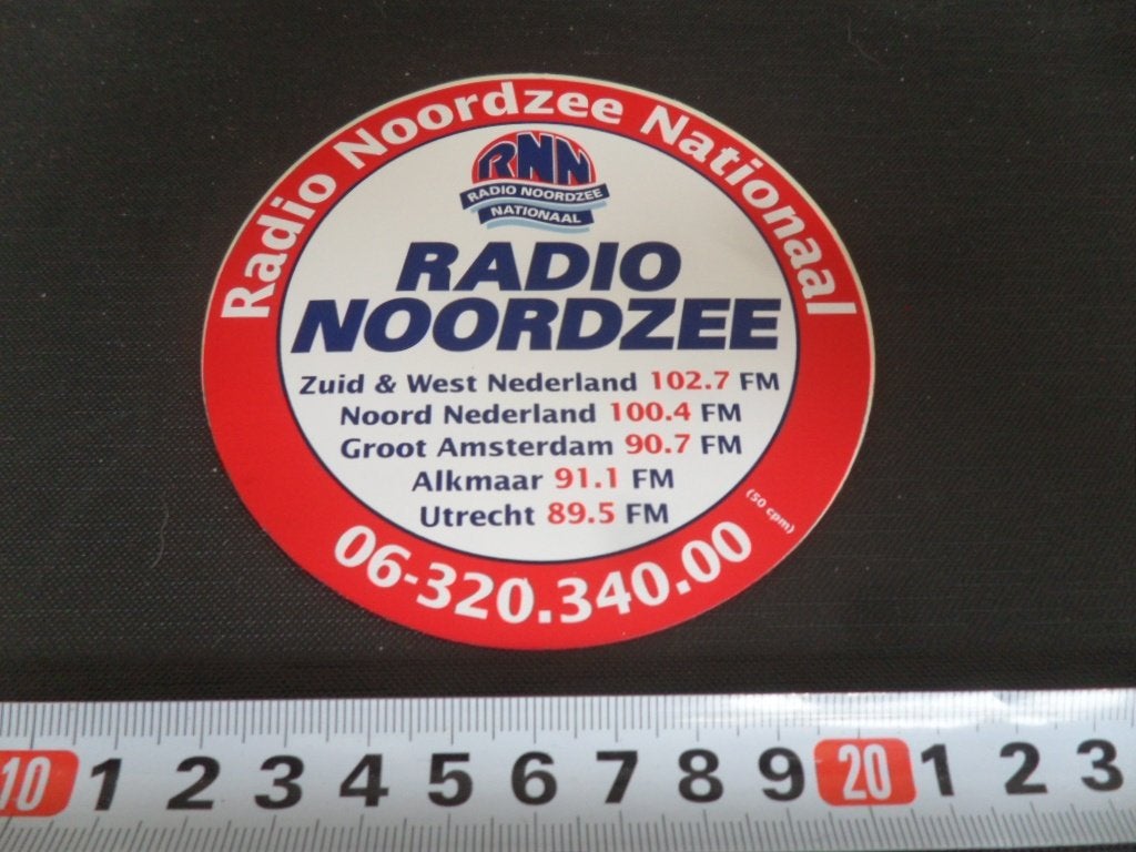 sticker RADIO NOORDZEE NATIONAAL RNN *, Ophalen of Verzenden, Zo goed als nieuw