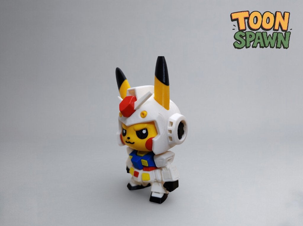 Pikachu x RX‑78‑2 – Gundam Mash‑up Figuur – 25 cm, Ophalen of Verzenden, Nieuw, Overige typen