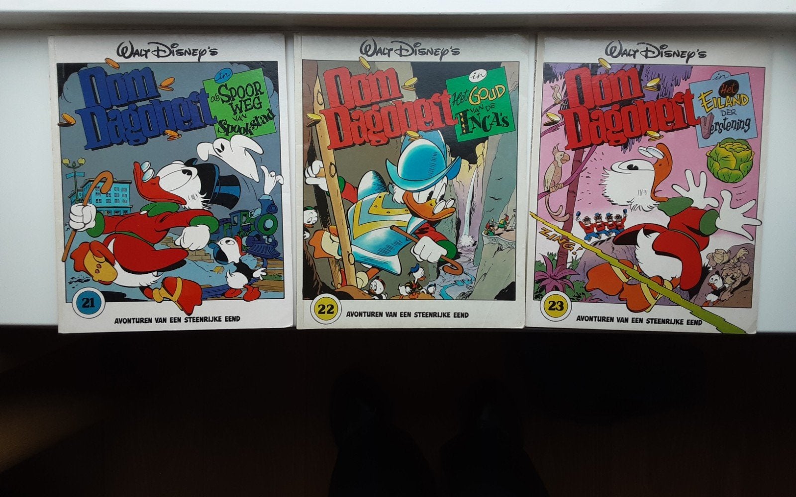 Oom Dagobert, avonturen van een steenrijke eend, nr 21-22-23, Boeken, Gelezen, Europa, Ophalen of Verzenden, Meerdere comics