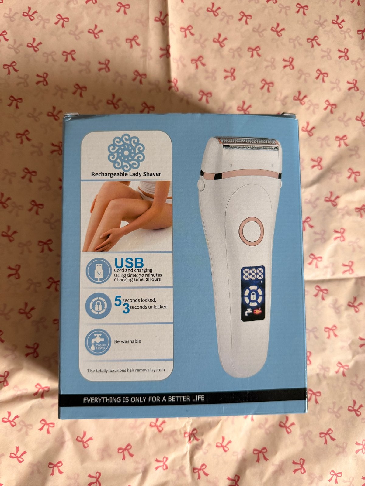 Oplaadbare Lady Shaver - USB Opladen, Nat & Droog Gebruik, Witgoed en Apparatuur, Ophalen of Verzenden, Nieuw, Scheren en Epileren