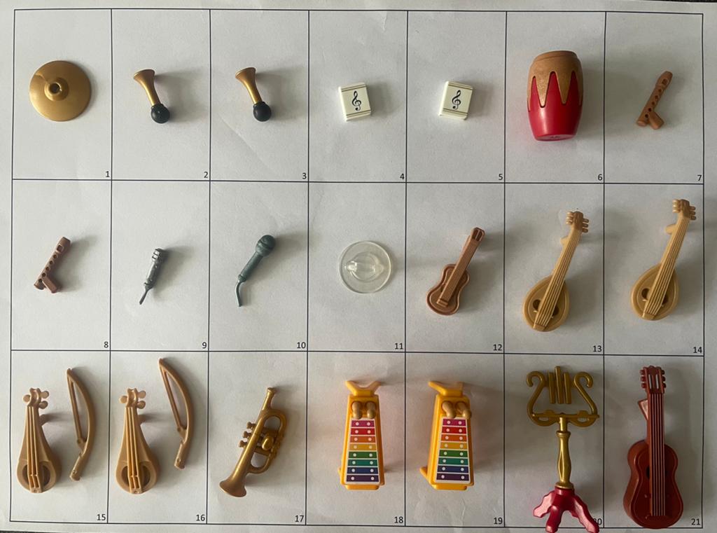 Playmobil losse onderdelen muziekinstrumenten muziek, Ophalen of Verzenden, Zo goed als nieuw, Los playmobil