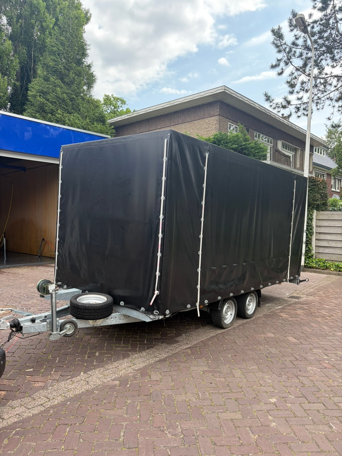 ZGAN ‘23 Aanhanger met huif autoambulance kar aanhangwagen, Ophalen, Gebruikt