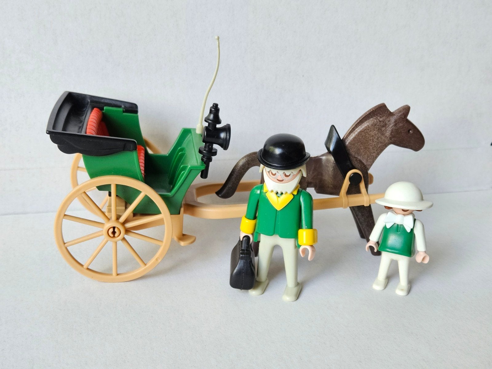 Playmobil Western koets met dokter - 3481 compleet (1985), Gebruikt, Complete set, Voertuig, Historisch