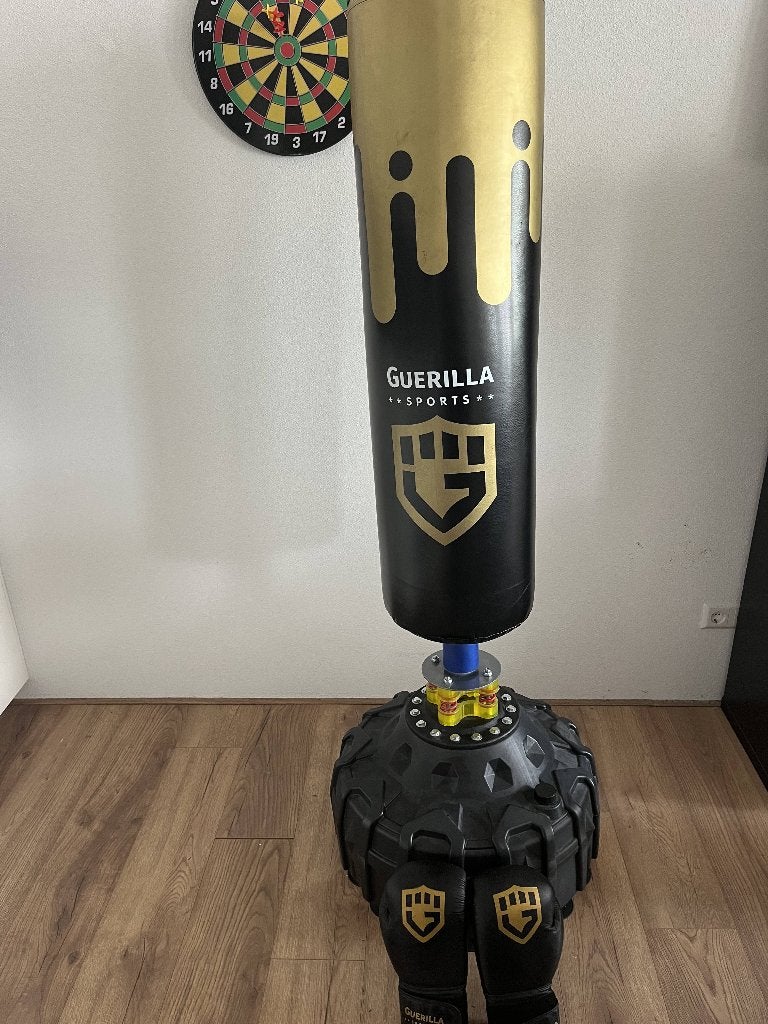 Guerilla Sports Pro staande boksbal + handschoenen, Sport en Fitness, Ophalen, Zo goed als nieuw, Boksbal