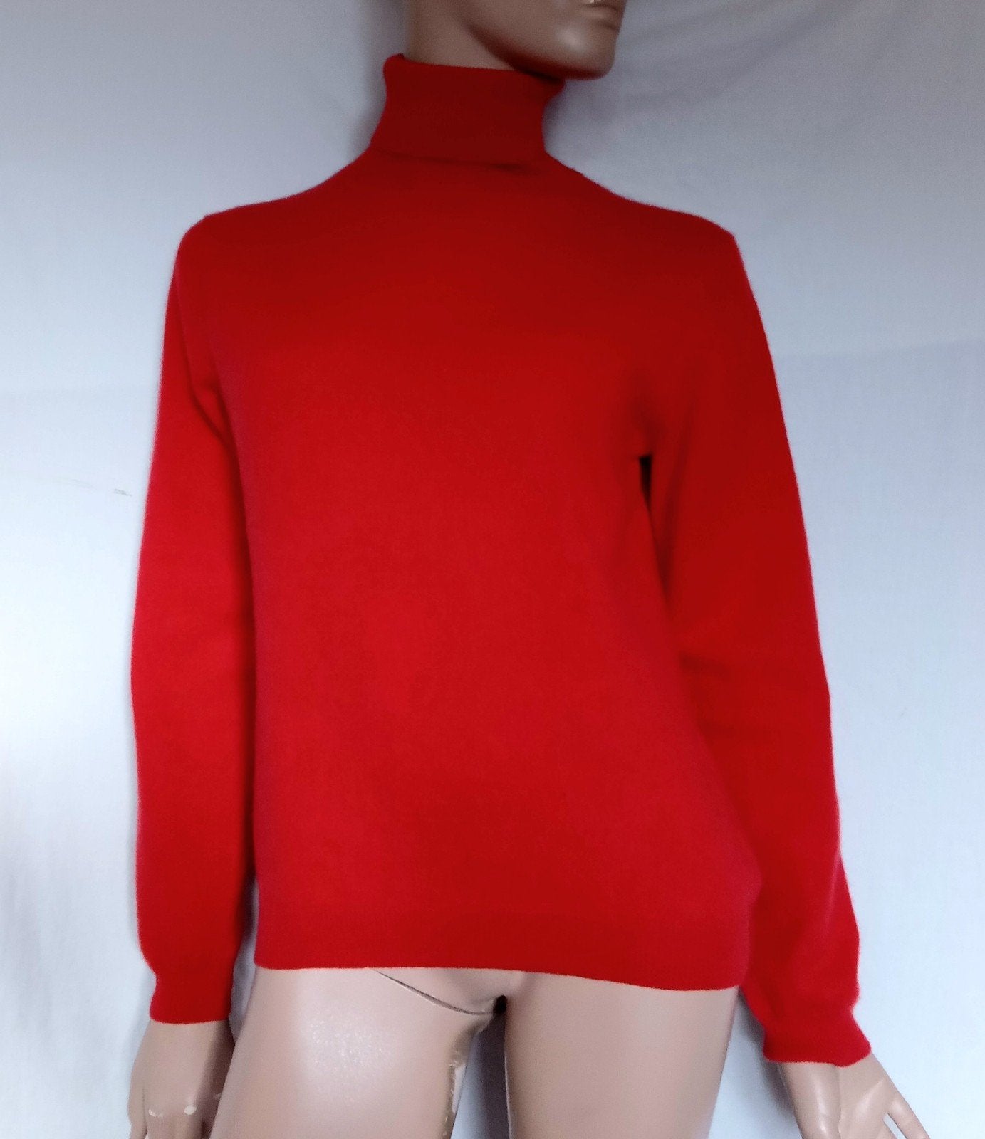YORN CASHMERE Coltrui , Maat 42, Ophalen of Verzenden, Zo goed als nieuw, Maat 42/44 (L), Rood