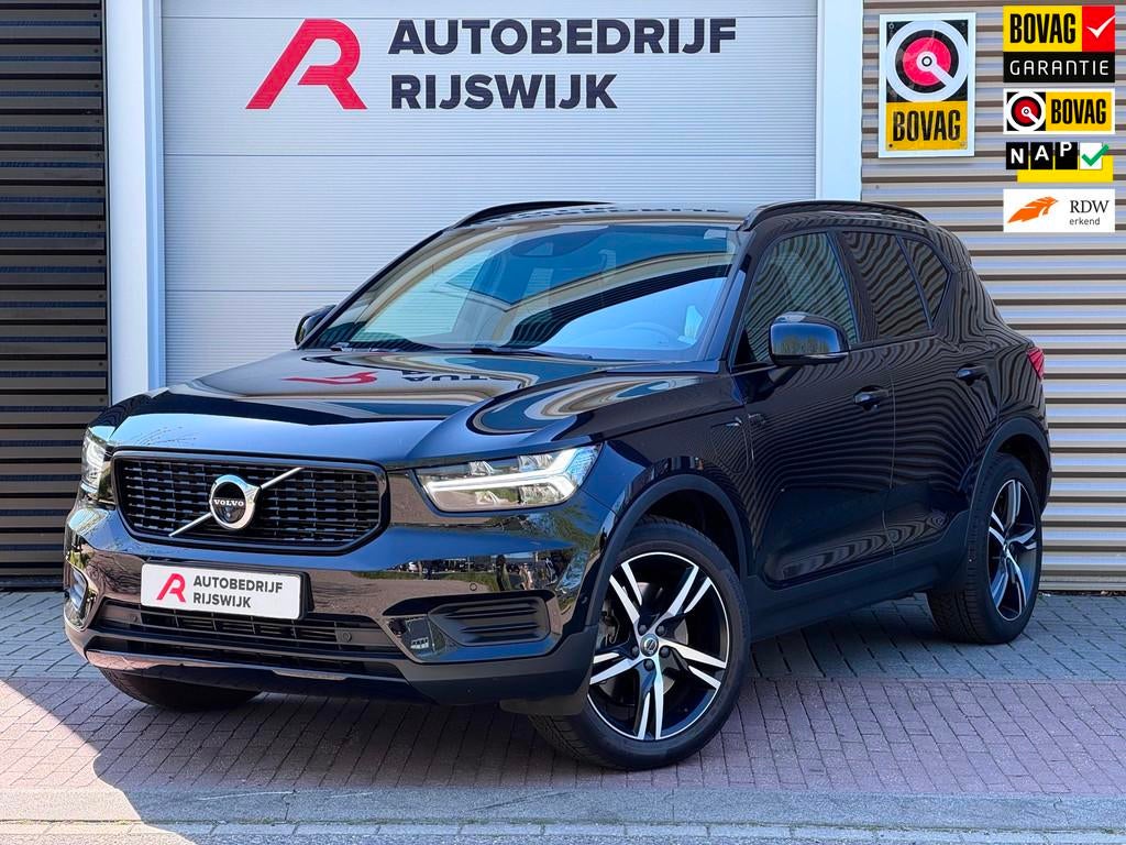 Volvo XC40 1.5 T5 Twin Engine R-Design 360/AppleCarPlay, Euro 6, 1712 kg, Alcantara, Zwart
