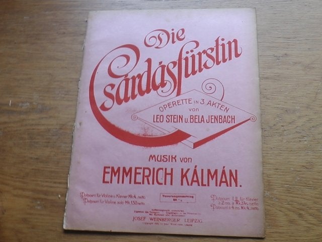 POTPOURRI 2  UIT OPERETTE DIE CZÁRDÁSFÜRSTIN, Ophalen of Verzenden, Gebruikt, Artiest of Componist, Populair