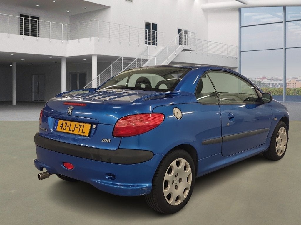 Peugeot 206 CC 1.6-16V/ CABRIO/ LAAG KM, Voorwielaandrijving, Gebruikt, 4 cilinders, Cabriolet