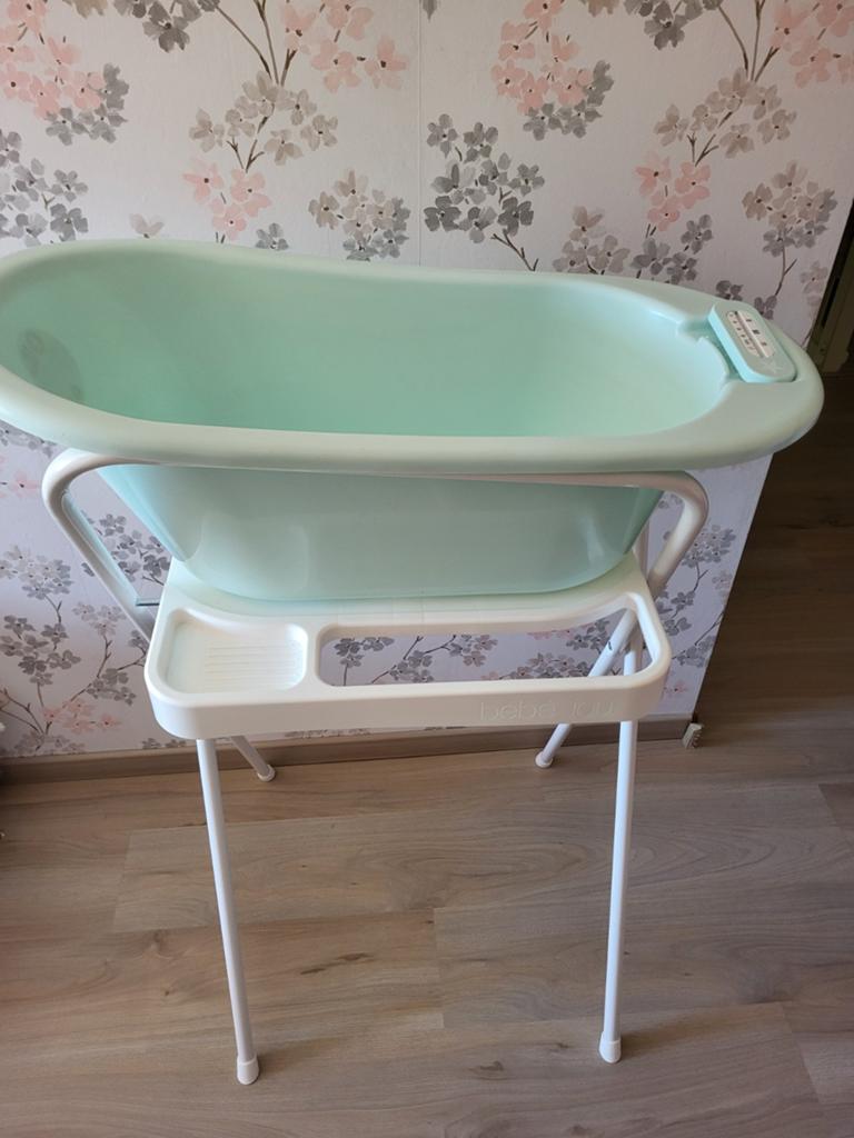 Prenatal babybadje op standaard met thermometer, Ophalen, Badje, Prenatal, Standaard