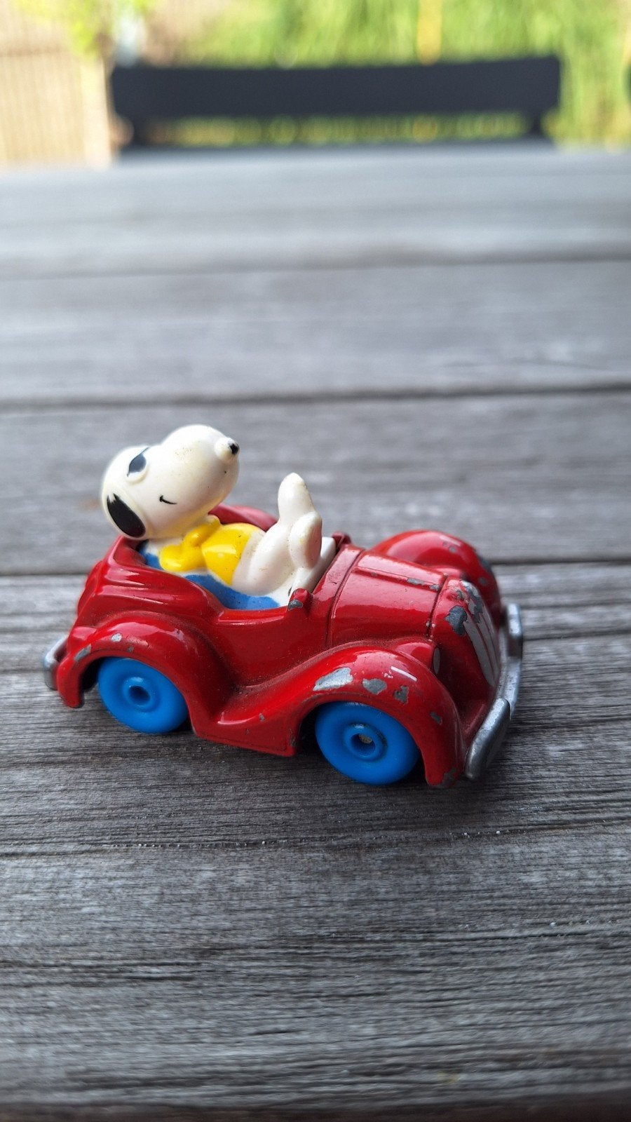 Vintage Snoopy Auto Speelgoed - Inter-Trad-Tec Macau, Ophalen of Verzenden, Gebruikt