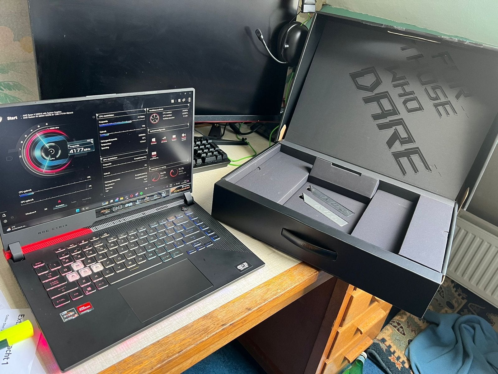 ASUS ROG Strix G15 G513QY Gaming Laptop, Computers en Software, Windows Laptops, Ophalen, Met videokaart, Zo goed als nieuw, Gaming