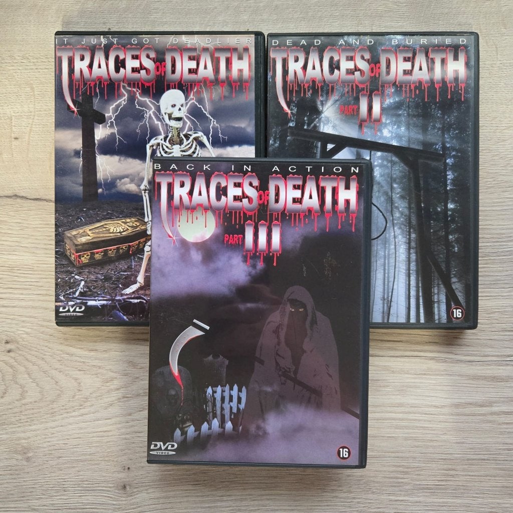 Traces of Death Part I - III, Vanaf 16 jaar, Ophalen of Verzenden, Zo goed als nieuw, Overige genres