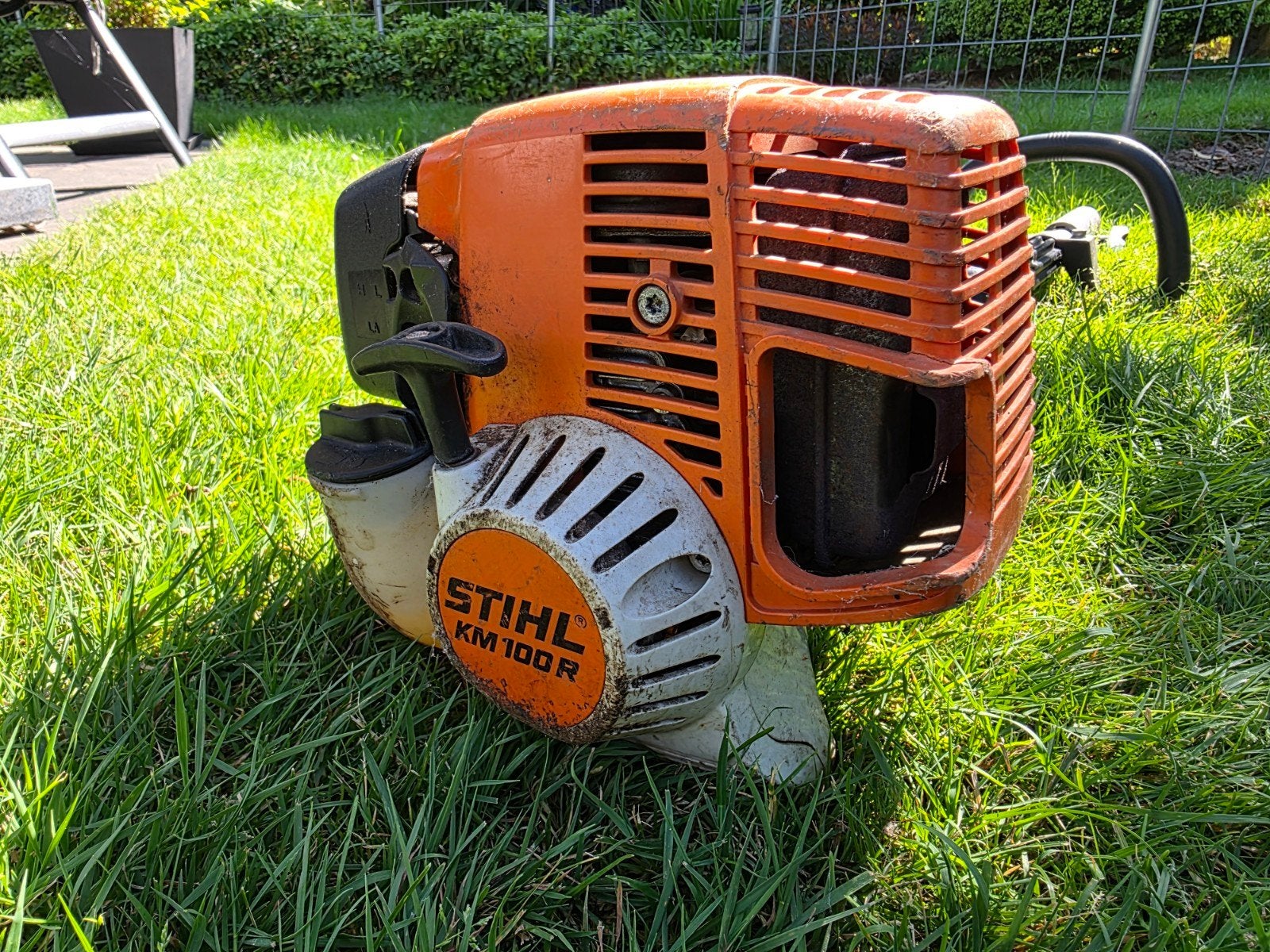 Stihl KM 100 R CombiMotor - Krachtige Benzine Bosmaaier, Ophalen, Gebruikt, 30 tot 50 cm, Stihl