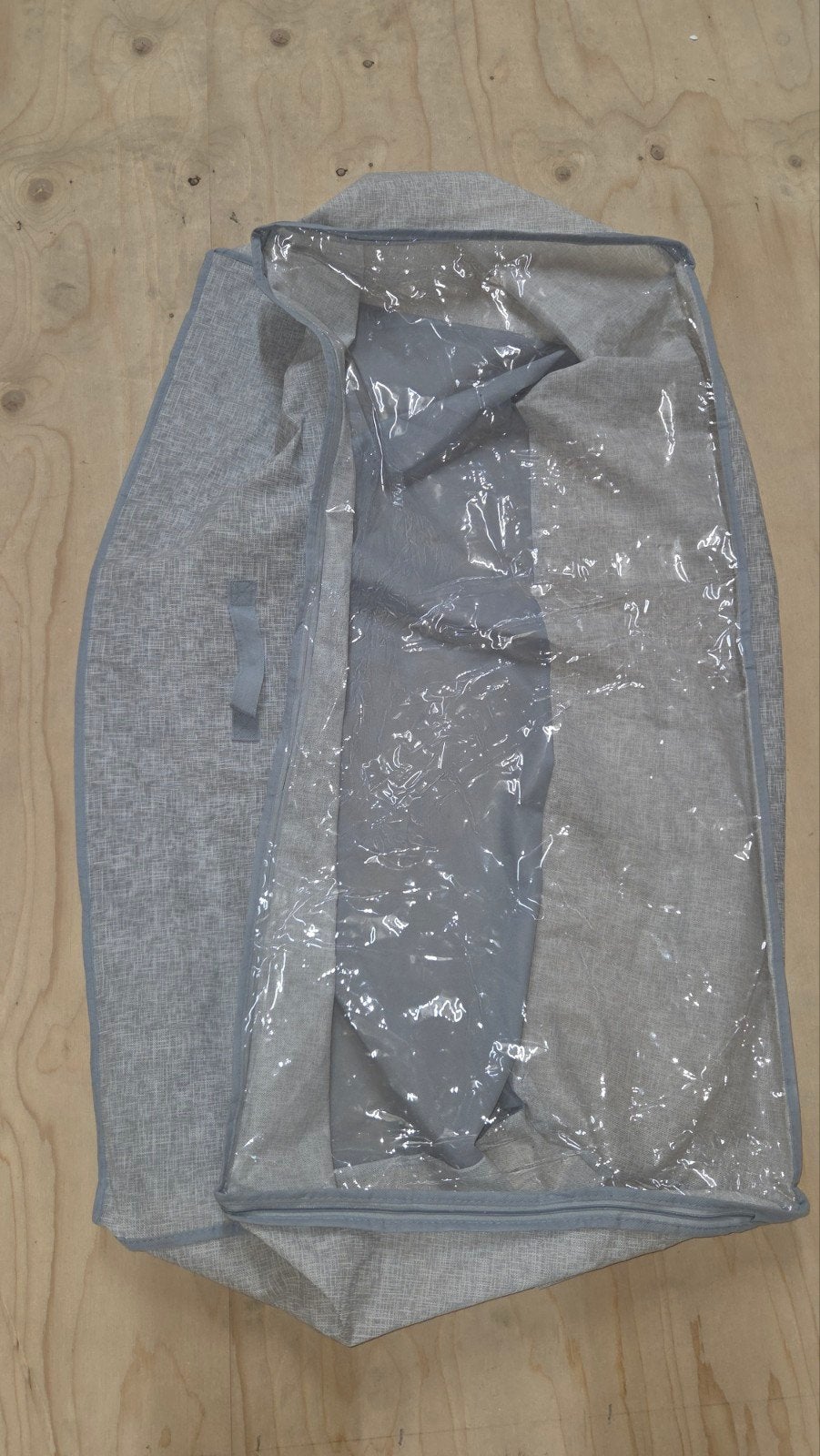 Kledinghoes grijs 100x48x32cm met rits, Ophalen of Verzenden, Nieuw, Overige materialen, Volwassenen