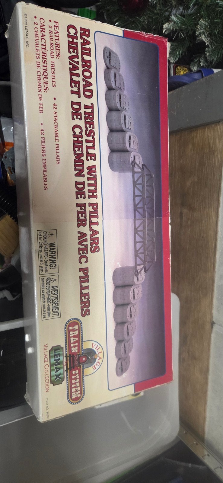 Lemax Village Collection Treinbrug met Pilaren, Ophalen of Verzenden, Nieuw, Brug, Tunnel of Gebouw, Overige merken