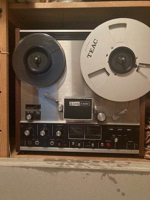 Teac A-3300 Bandrecorder - Vintage Reel-to-Reel, Ophalen, Bandrecorder, Met banden