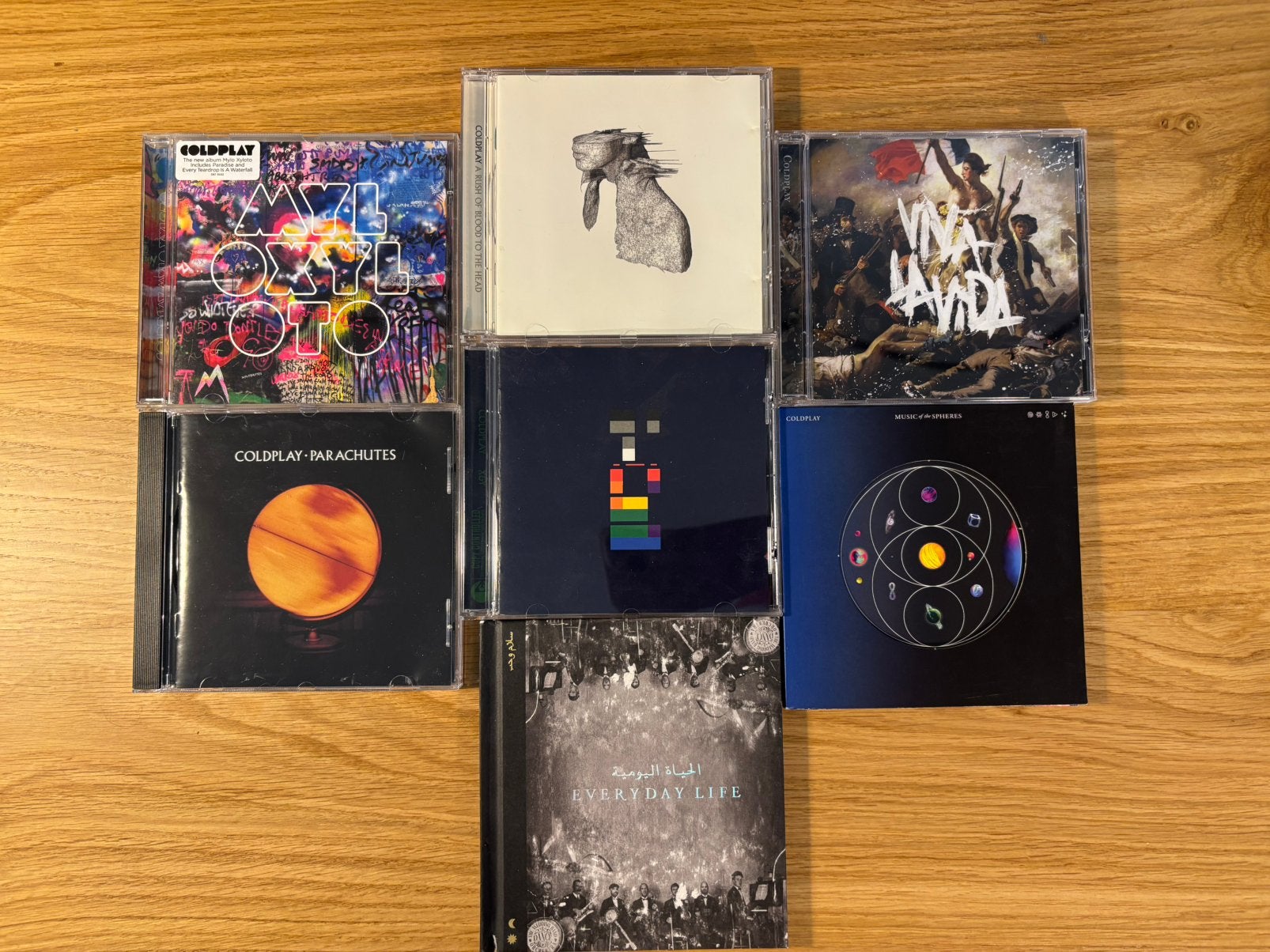 Coldplay albums (7x), Ophalen of Verzenden, Gebruikt