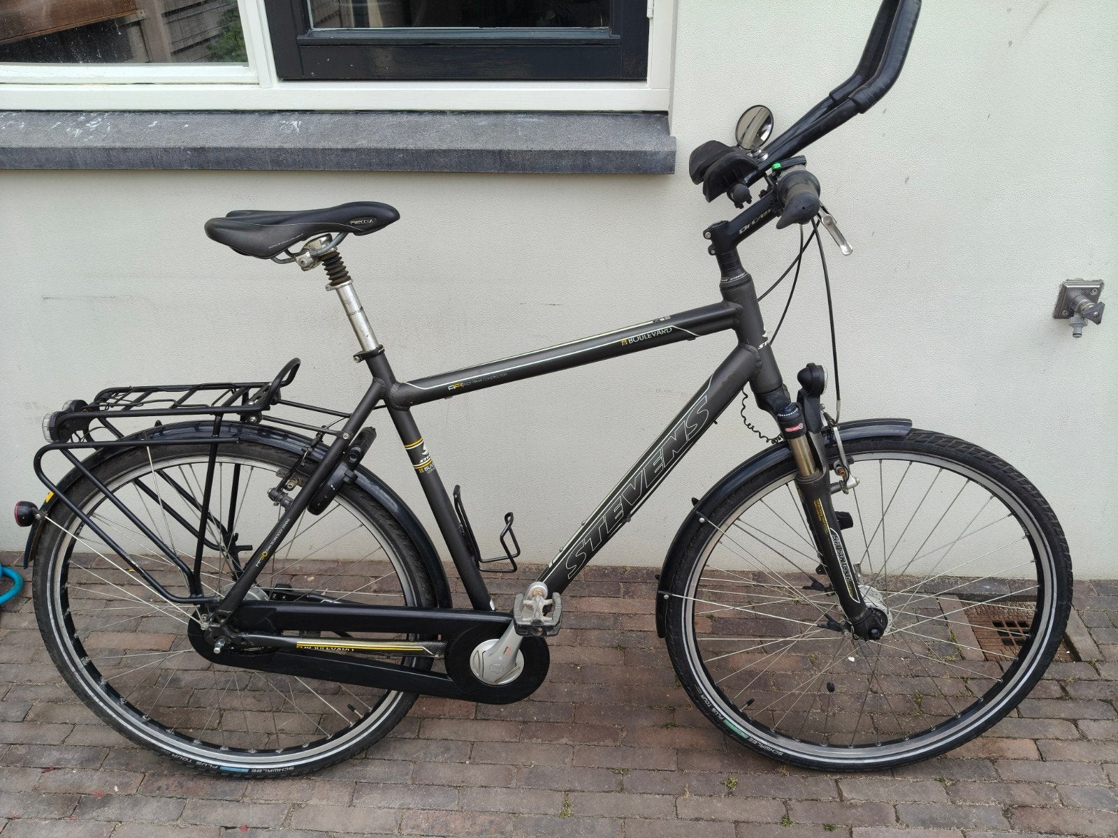 Stevens herenfiets Nexus 8 versnellingen, Ophalen, Gebruikt, Velgrem, Versnellingen