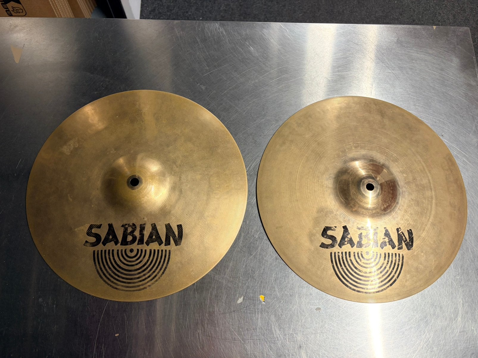 Sabian AAX studio hats 14”, Ophalen of Verzenden, Gebruikt, Drums of Percussie