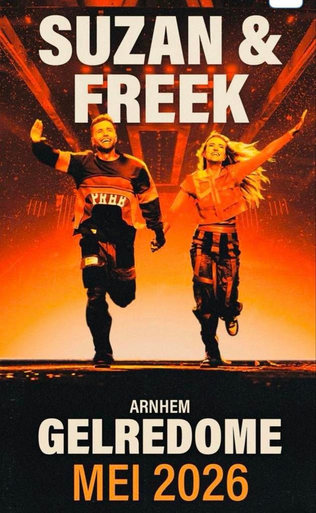 Twee tickets staanplaatsen voor Suzan en Freek 29 mei, Twee personen, Mei