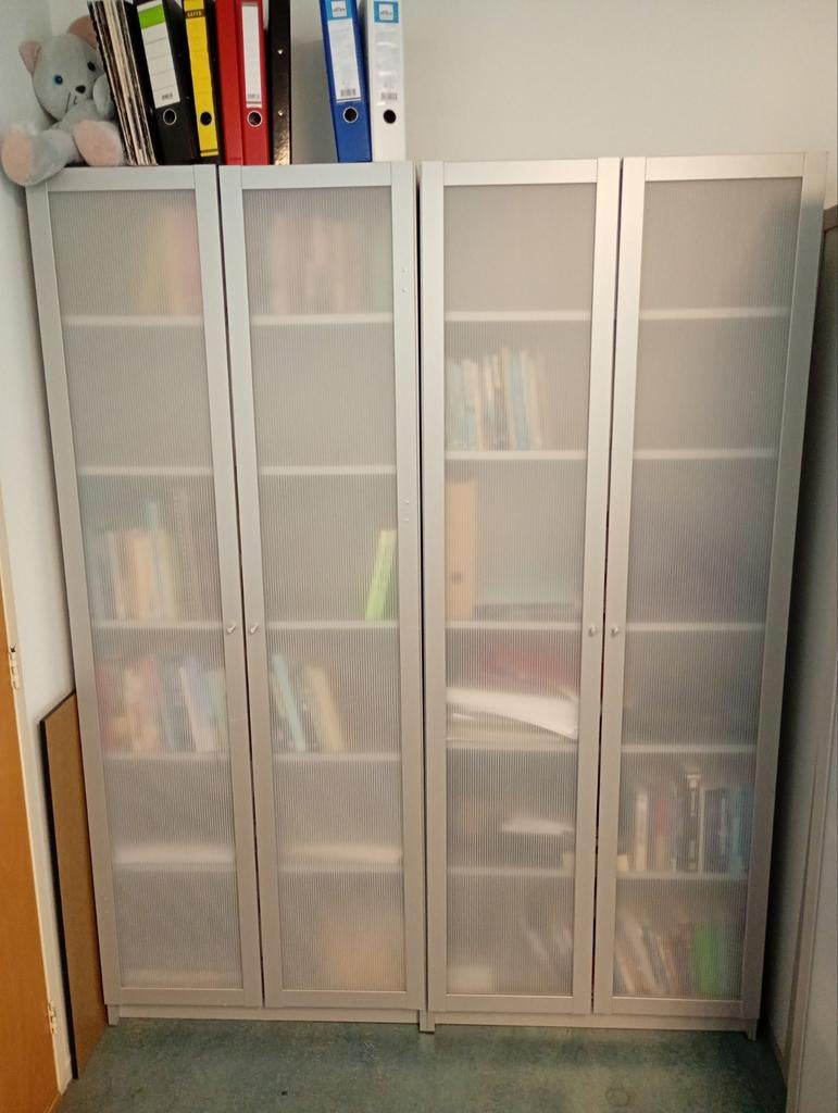 3x IKEA Billy Boekenkast 202x80 met deuren, Huis en Inrichting, Ophalen, 25 tot 50 cm, 50 tot 100 cm, 200 cm of meer