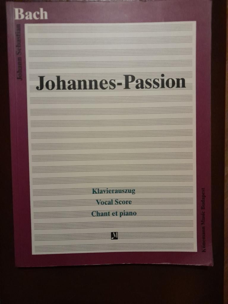 Bach, Johannes Passion, Klavierauszug, Vocal Score, Muziek en Instrumenten, Bladmuziek, Ophalen of Verzenden, Zo goed als nieuw