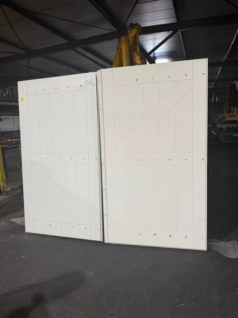 Garage deuren, Ophalen, Garagedeur, Zo goed als nieuw, Hout