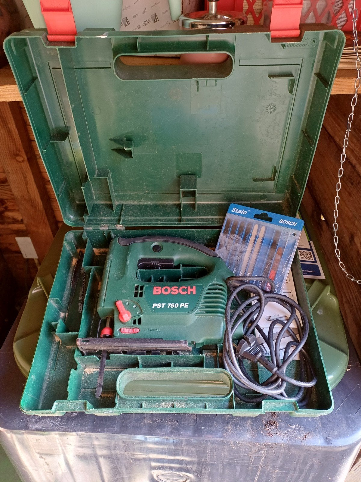 Bosch Decoupeerzaag in koffer, Ophalen of Verzenden, Gebruikt, 600 tot 1200 watt, Overige typen