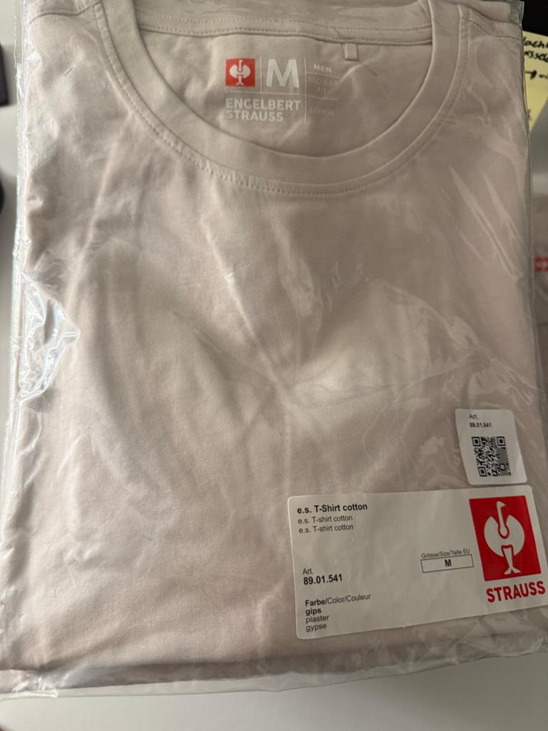 Engelbert Strauss e.s. T-shirt katoen - Maat M, Ophalen of Verzenden, Nieuw, Maat 48/50 (M), Beige