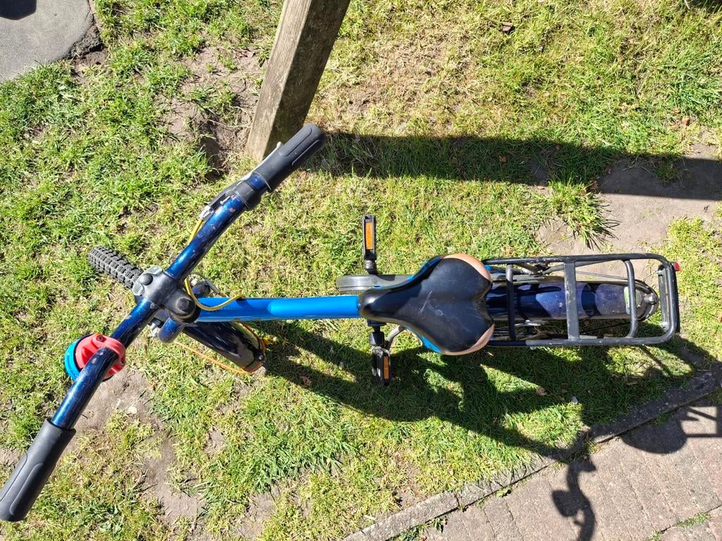 Blauwe kinderfiets B-Cooler, 20 inch, gebruikt, Terugtraprem, Ophalen of Verzenden, B-Cooler, 16 tot 20 inch