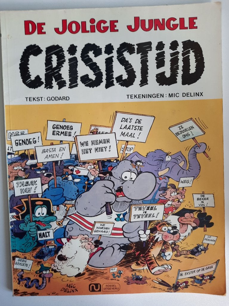 De Jolige Jungle, Crisistijd, Eén stripboek, Ophalen of Verzenden