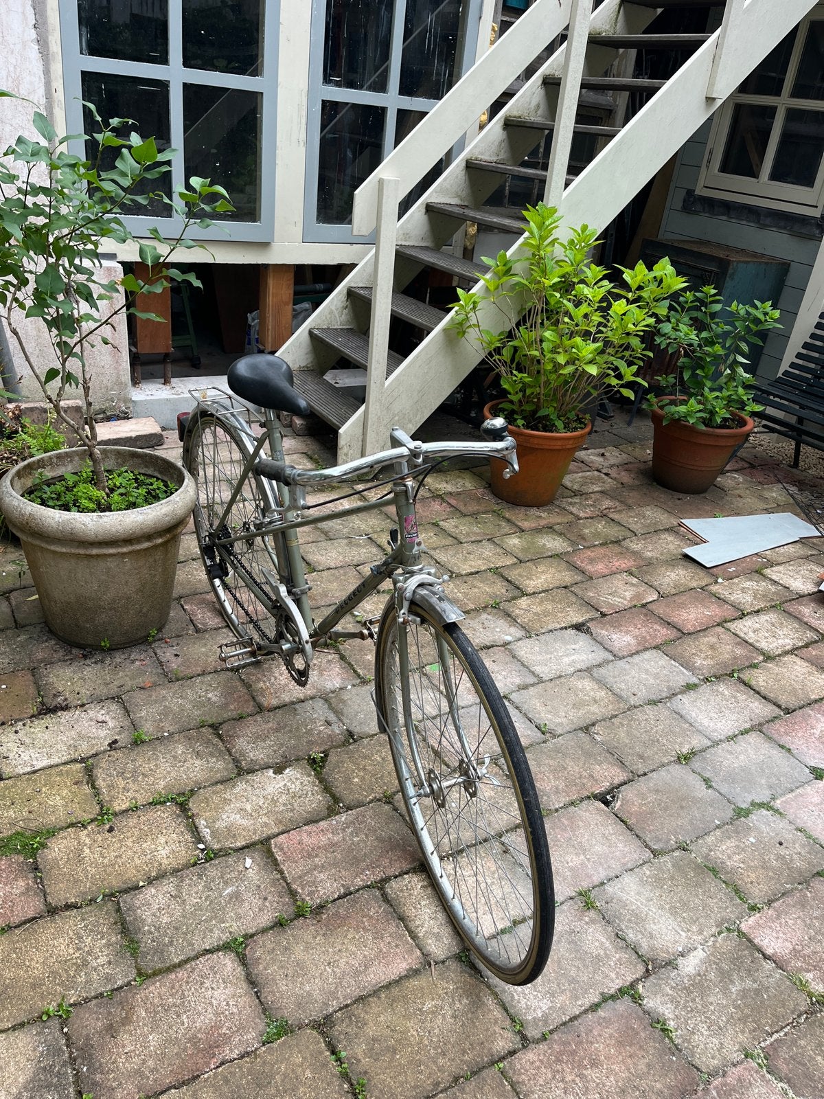 Vintage Peugeot Damesfiets - Klassiek en Functioneel, Fietsen en Brommers, Fietsen | Dames | Damesfietsen, Velgrem, Versnellingen