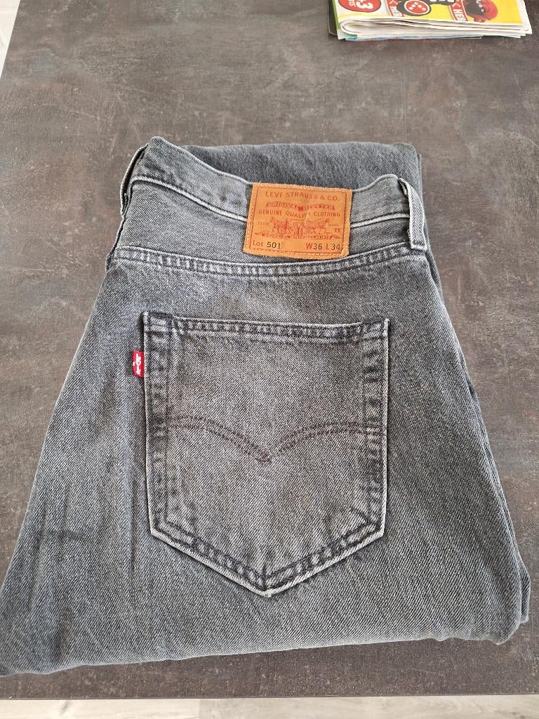Levi's 501 spijkerbroek maat 34/36, Zwart, Overige maten, Ophalen of Verzenden, Zo goed als nieuw